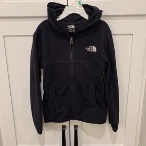 Boys XS - size 6 black fleece north face jacket